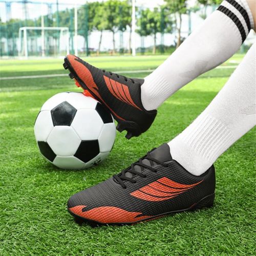 KANGERDUN Soccer Shoes Mens Cleats Outdoor Professional Training Turf Football Boots Breathable Athletic Sneaker for AG-Black/Rad Item | Buy KANGERDUN Soccer Shoes Mens Cleats Outdoor Professional Training Turf Football Boots Breathable Athletic Sneaker for AG-Black/Rad | SPOP Enterprise Global